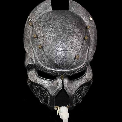 Amonkky Resin Anime Mask Halloween Role Playing Pendant Mask Halloween Masquerade Costume Props. (Silvery)
