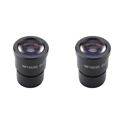 2PCS 10X Wide Field Stereo Microscope Eyepiece Mounting Size 30mm Optical Glass with Triocular Binocular Stereo Microscope