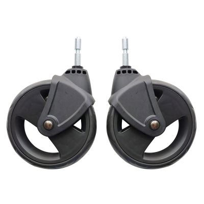 2 Pieces Pushchair Front Back Strollers Wheel Set