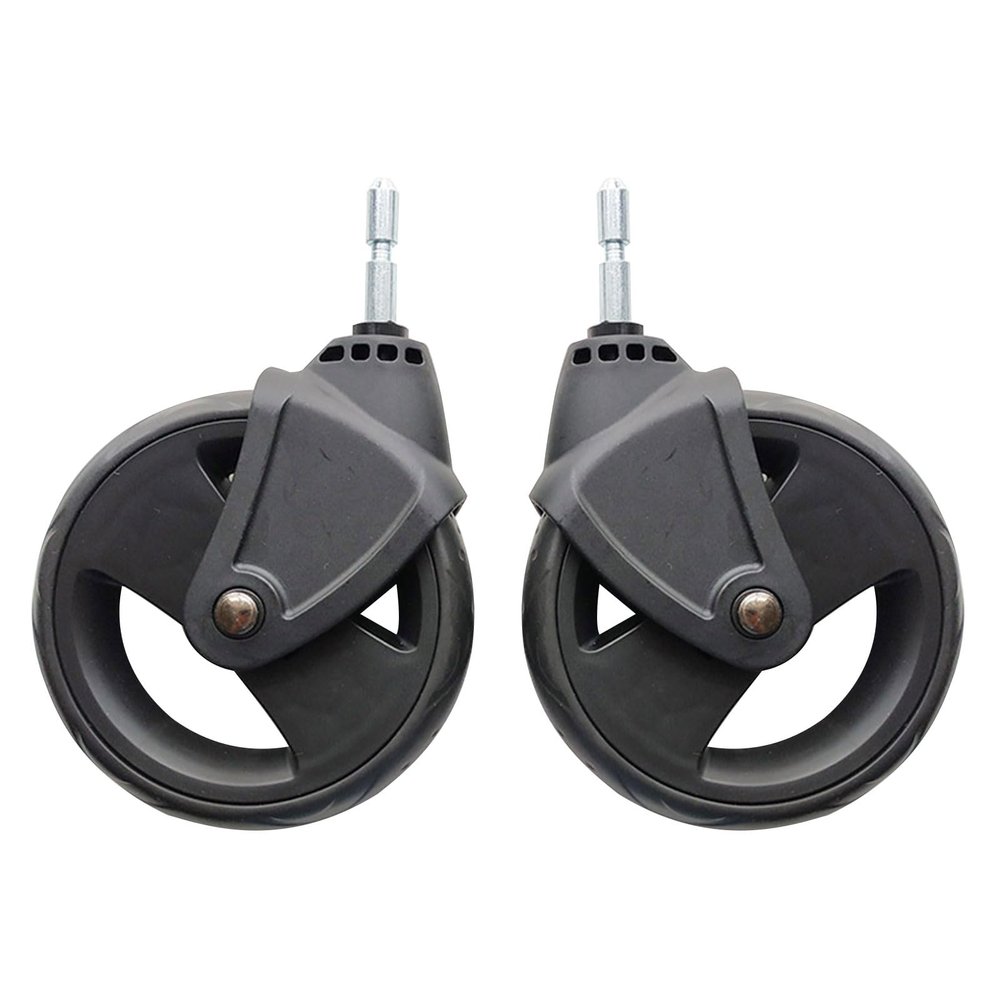 2 Pieces Pushchair Front Back Strollers Wheel Set