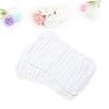 COOLHIYA 2pcs Burping Bibs and Spitting Pads Soft Gauze Cushion for Boy Girl Designed for Easy Use Cleaning Keeps Clothes Dry White view 2