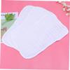COOLHIYA 2pcs Burping Bibs and Spitting Pads Soft Gauze Cushion for Boy Girl Designed for Easy Use Cleaning Keeps Clothes Dry White view 3