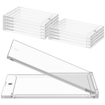 10 Pcs Magnetic Card Holder 35 Pt Magnetic Card Case Plastic Magnet Card Holder Clear Card Protector Waterproof Magnetic Sports Card Holder for Trading Cards US(10)