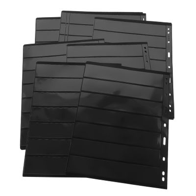 TEHAUX 10sheets Stamp Collecting Album PVC Pages Double-Sided Stamp Holder Reusable and Erasable Storage