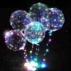 10pcs LED Balloons Luminous Balloons 36 Inch Transparent Bobo Balloons, Luminous Bubble Balloons for Valentine's Day Halloween Christmas Wedding Birthday view 3