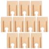 KOMBIUDA 10pcs Wooden Train Track Adapters Concave DIY Railway Track Expansion Accessories for Creative Train Scene Building Smooth Connection Easy Installation Compatible with Major Brands view 1