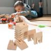 KOMBIUDA 10pcs Wooden Train Track Adapters Concave DIY Railway Track Expansion Accessories for Creative Train Scene Building Smooth Connection Easy Installation Compatible with Major Brands view 3