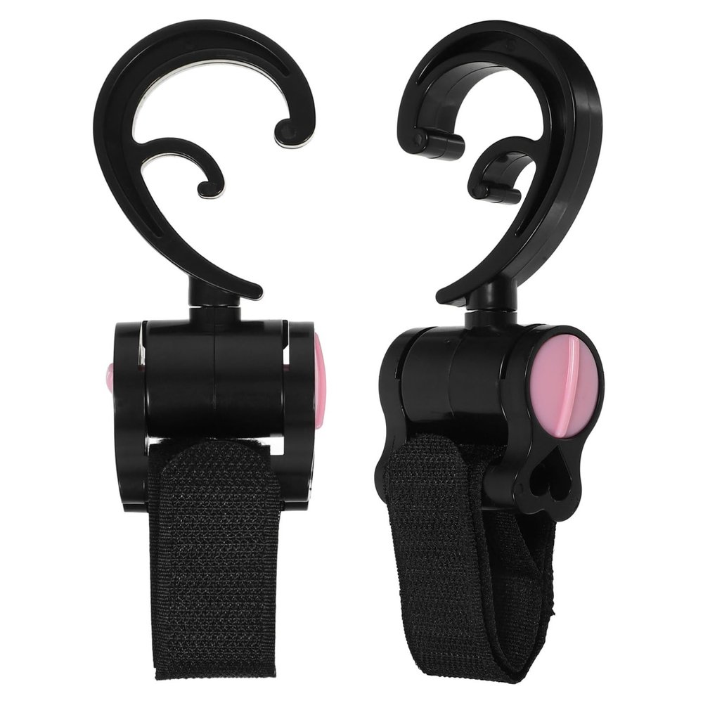 ifundom 2pcs Stroller Hooks for Bags and Shopping Strong Load-Bearing Stroller Clips Easy to Install Multi-Purpose Accessories