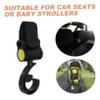 2pcs Stroller Hooks Strong Multi-Purpose Bag Hangers for Diaper Bags Shopping Easy to Install Accessory for Moms Durable Material Fit view 3