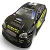 1/10 Scale RC Drift Racing Touring On Road Car Painted Body Shell, No Cut, Subaru STI Style, 190mm, Black/Yellow view 1