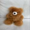 7.8"- Alpaca Fur Teddy Bear, Handmade Cute Stuffed Animal Toy for Kids, Soft Cuddly Stuffed Bear for Girls and Boys, Plush Teddy Gift for Kids and Adults, 7.08 Inch (Camel) view 3