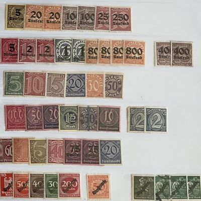 49 German Stamps for Collector German Deutsches Reich Perfect Condition No Charge Postage Inside US