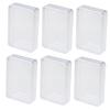 CIYODO 6pcs Plastic Poker Card Storage Cases Compact Convenient Deck Holder for Organizing Game Cards Beads and More for Travel and Everyday Use view 1