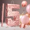 Sratte Princess Piata with Stick Blindfold Confetti Rose Gold Piata for Girls Birthday Party Baby Shower Anniversary Celebration Decorations Supplies, 16 x 11 Inch (Number 5) view 2