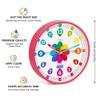 Homotte Learning Clock for Kids | Silent Telling Time Educational Clock view 2