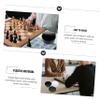 CIYODO 4pcs Lidded Plastic Chess Container Black White Resin Storage for Chess Pieces Lightweight for Organizing Game Accessories view 3