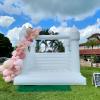 Inflatable White Bounce House for Kid Adult 13x13x10FT 100% PVC Bouncy Castle with Large Jumping Area, Bounce House White for Wedding Birthday Party Photography Business view 1