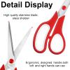 96 Pcs Scissors Bulk 8" School Fabric Scissors Comfortable Grip Handle for Office Home School Sewing Craft Fabric Supplies with Soft Handle Right/Left Handed view 3