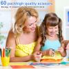 96 Pcs Scissors Bulk 8" School Fabric Scissors Comfortable Grip Handle for Office Home School Sewing Craft Fabric Supplies with Soft Handle Right/Left Handed view 4