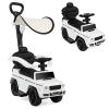 Nightcore Push Car, Ride on Car with Removable Canopy, Backrest, Anti-Tipping Design, Retractable Footrest, Engine Sound, Safe Guardrail, Ride on Toys for Toddlers Boys & Girls (White) view 1