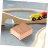 HOOTNEE 6pcs Wooden Train Bridge Support Risers for Track Level Bridge Toy Train Track Accessories view 3