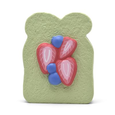 Kiibru Sliced Toast Squishy Jumbo Bread Scented Stressrelief Fidget Squishies Toy Collection (Green)