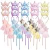 SENONAPO 30 Pcs Princess Wands Party Favors Glitter Star Fairy Wizard Wands Angel Wand Sticks Cosplay Accessories Sequin Princess Kids Crown Headbands for Kids Birthday Party Decor Gifts Supplies view 1