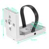 RCHUBAM Motor Fixing Mount 1/5 Scale Aluminum RC Motor Base with Stabilize Strap Compatible with 1/5 X-Maxx 6S XRT 1/6 8S RC Truck Upgrades Part (Silver) view 2
