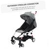 COOLHIYA 3pcs Adjustable Twin Stroller Connector for Easy Installation Compatible Strollers and Lightweight Connector for Twins view 4