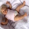 Anano Lifelike Reborn Baby Dolls - 24 inch Big Size Realistic Newborn Baby Doll, Handmade Cloth Body Reborn Dolls with Blonde Hair for Kids Ages 3+ view 2