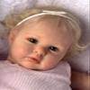 Anano Lifelike Reborn Baby Dolls - 24 inch Big Size Realistic Newborn Baby Doll, Handmade Cloth Body Reborn Dolls with Blonde Hair for Kids Ages 3+ view 3