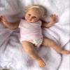 Anano Lifelike Reborn Baby Dolls - 24 inch Big Size Realistic Newborn Baby Doll, Handmade Cloth Body Reborn Dolls with Blonde Hair for Kids Ages 3+ view 4