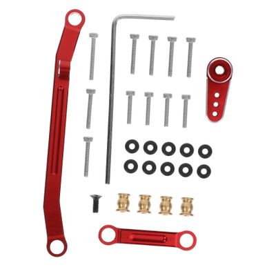 BESTonZON 1set Rc Car Metal Steering Linkage Rod Kit Upgrade for Axial and Stylish Steering Tie Rod for Enhanced Performance Compatible Crawler Cars