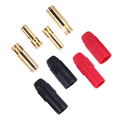 4Pcs AS150 Banana Plug Connectors, Gold Plated Male Female Terminals