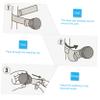 4pcs Blanket Clip Stroller Clip for Lightweight Multifunctional Secure Blankets Toys Pram Strong Spring Easy to Use view 3
