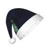 Beautiful bottle of under the night sky Santa Christmas Hat  Xmas and New Year Party Headpiece Perfect for Halloween, Festival, Annual Rituals view 2