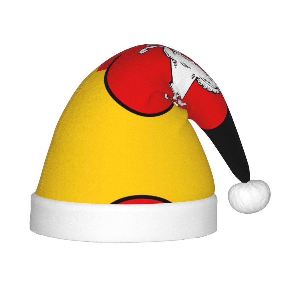 Flag of Lower Saxony Christmas Hat - Classic Santa Xmas & New Year Party Headwear - Perfect for Holiday Celebrations, Halloween