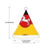 Flag of Lower Saxony Christmas Hat - Classic Santa Xmas & New Year Party Headwear - Perfect for Holiday Celebrations, Halloween view 3