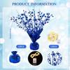 12 Pack Metallic Foil Spray Centerpiece Star Table Decoration Burst Table Centerpieces for Birthday Graduation Wedding Anniversary Holiday Party Supplies Decor, Blue view 2