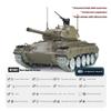 ConGamefun RC Tank for Adults, 1/16 Scale 2.4G RC US M24 Light Tank Model with Smoke and Sound Effects (Metal Upgraded Version) view 2