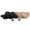 32 Piece Wooden Backgammon Checkers & Checkers & Backgammon Chess Piece for Kids Board Game Learning Camping view 4