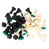 Chess Pieces Plastic Chess Piece Set International Chess Set Black and White Complete Chess Piece Set (Medium King Height 64mm) view 1