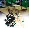Chess Pieces Plastic Chess Piece Set International Chess Set Black and White Complete Chess Piece Set (Medium King Height 64mm) view 3
