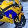 Collection 1/18 for Y-AMAHA M1 Motorcycle Yellow Blue Model Collection Simulation Diecasts Gifts view 3