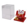 Solar Powered Lucky Cat, Lucky Cat to Feel Good, Bright Colors, Energy Saving, Solar Powered Waving Cat, Lucky Cat to Feel Good for Your Desk at Home (S) view 1