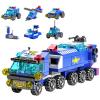 Vilbocr Police Car Toy Building Set for Kids Ages 5-12 | 147-Piece Construction Toy with Moving Wheels Car Chase Adventure Playset view 1