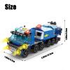 Vilbocr Police Car Toy Building Set for Kids Ages 5-12 | 147-Piece Construction Toy with Moving Wheels Car Chase Adventure Playset view 3