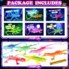 24 Pack Valentines Day Gifts for Kids, Valentines Cards for Kids Classroom with Glow in The Dark Lizards, Valentines Day Cards Exchange For Kid School Class, Valentine Party Favors for Boys Girls view 2