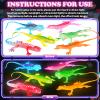24 Pack Valentines Day Gifts for Kids, Valentines Cards for Kids Classroom with Glow in The Dark Lizards, Valentines Day Cards Exchange For Kid School Class, Valentine Party Favors for Boys Girls view 3