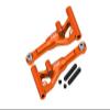 Aluminum 7075 Alloy Front Lower Suspension Arms for Traxxas 1/10 4-Tec Drift Ford Mustang RWD Drift Car RTR 105237-4 Upgrades - Orange view 1